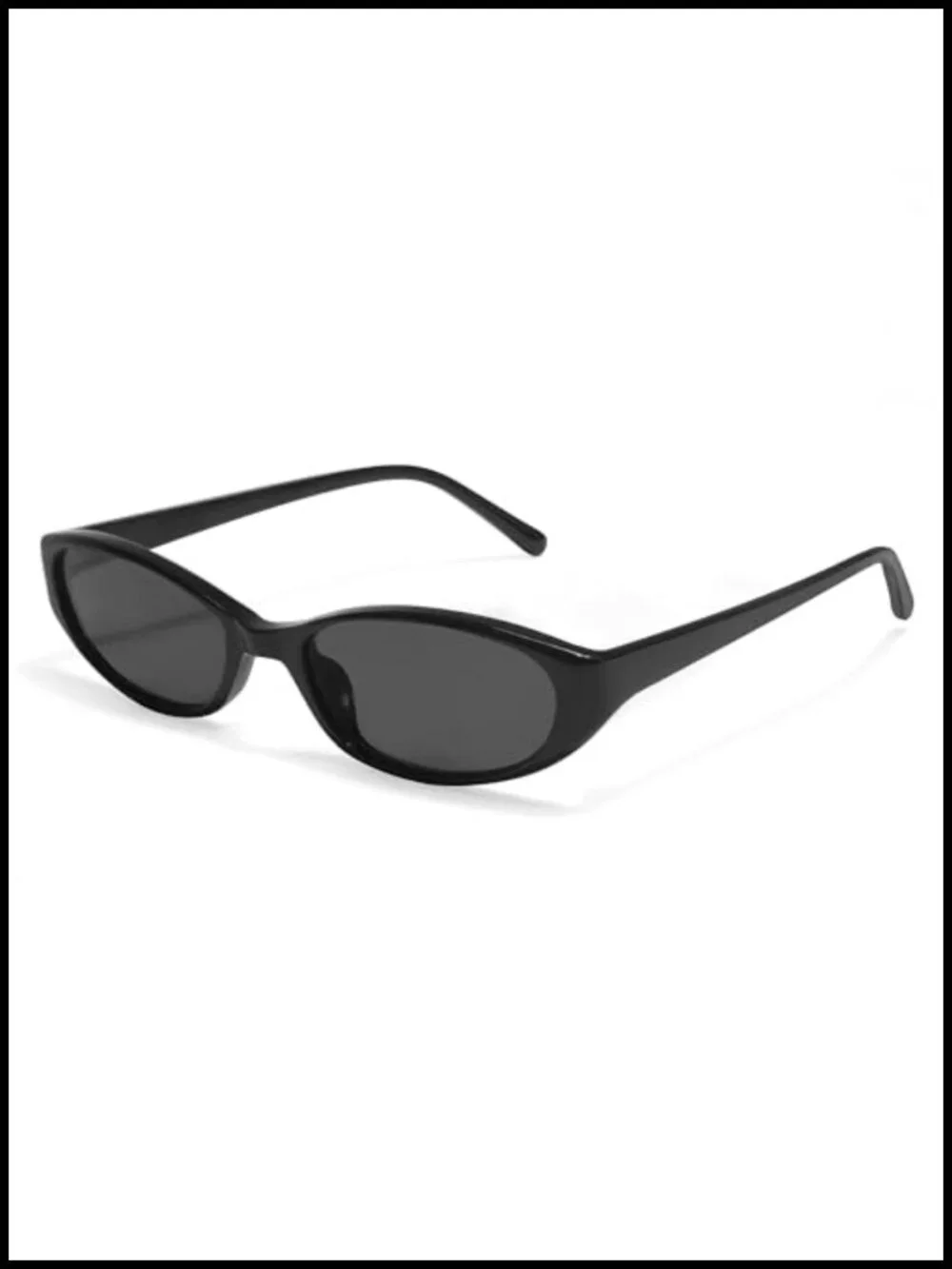 Retro Oval Sunglasses for Women 90s Small Chic Lightweight Plastic Frame UV